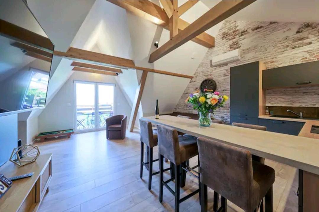 Loft Neuf Avec Bain Jacuzzi Et Terrasse Apartment Colmar Bagian luar foto